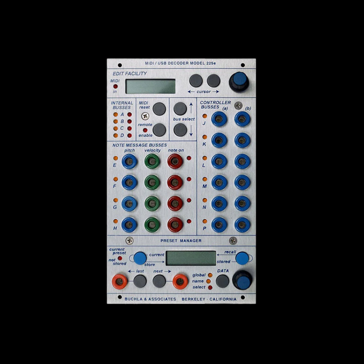 Buchla - 225e MIDI Decoder / Preset Manager
