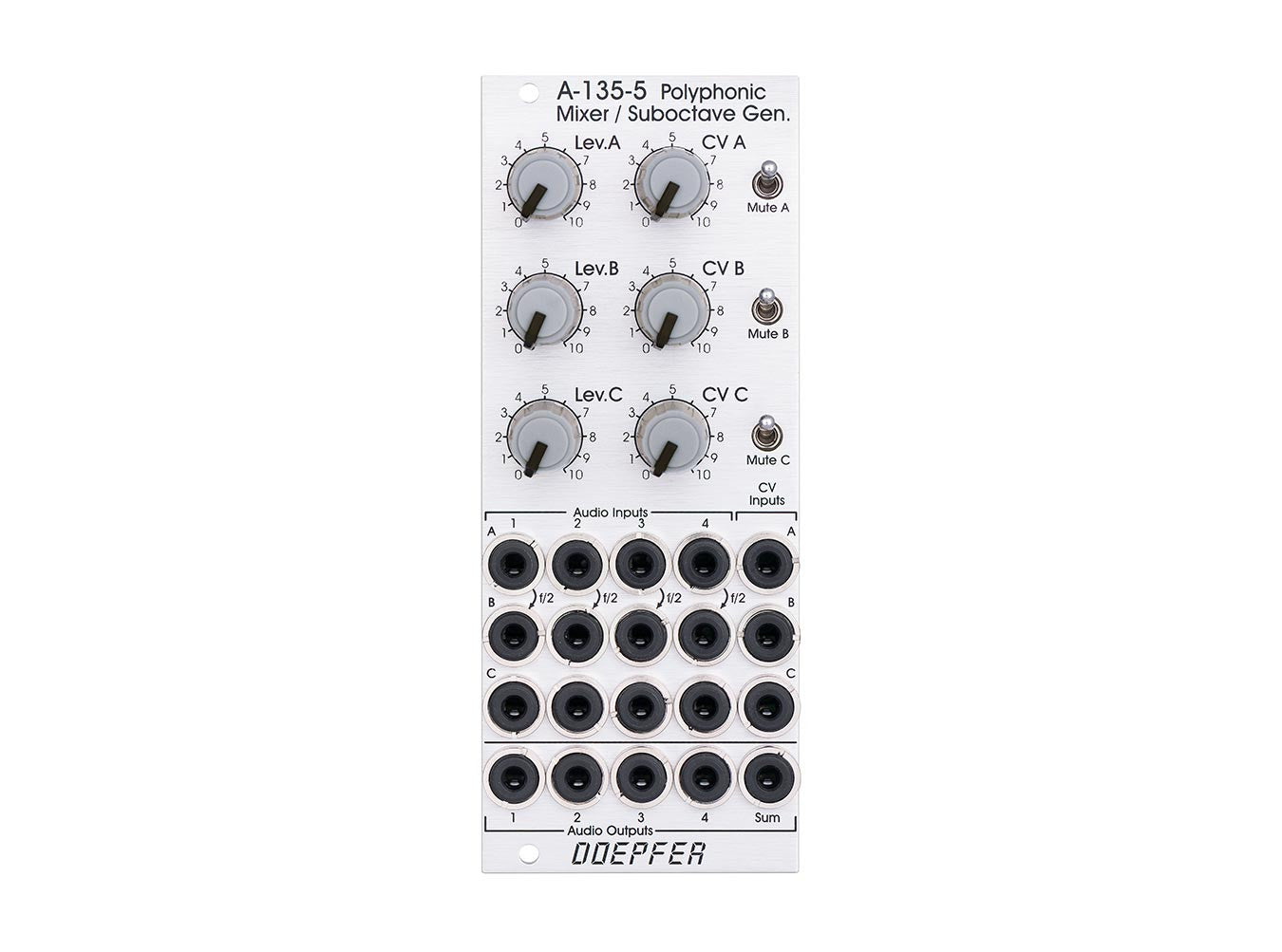 Doepfer - A-135-5 Polyphonic Voltage Controlled Mixer / Suboctave Generator