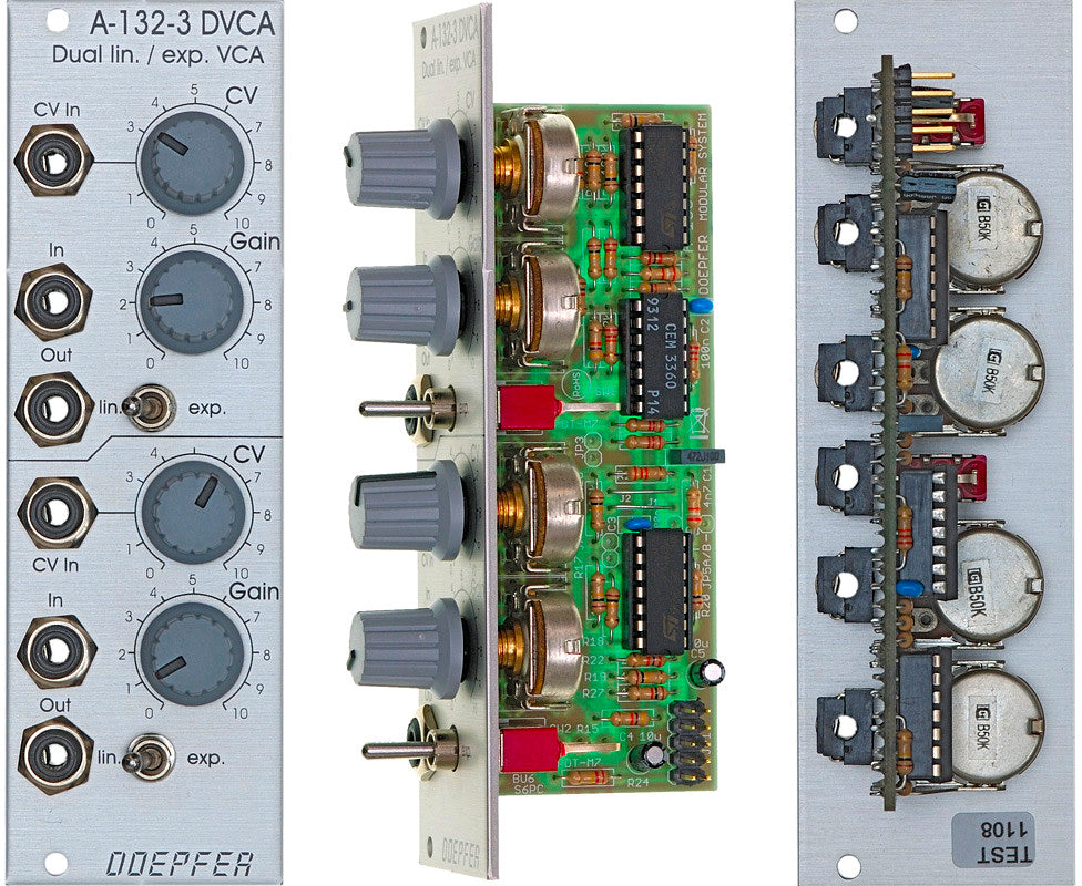 Doepfer - A-132-3V: Dual Linear/Exponential VCA
