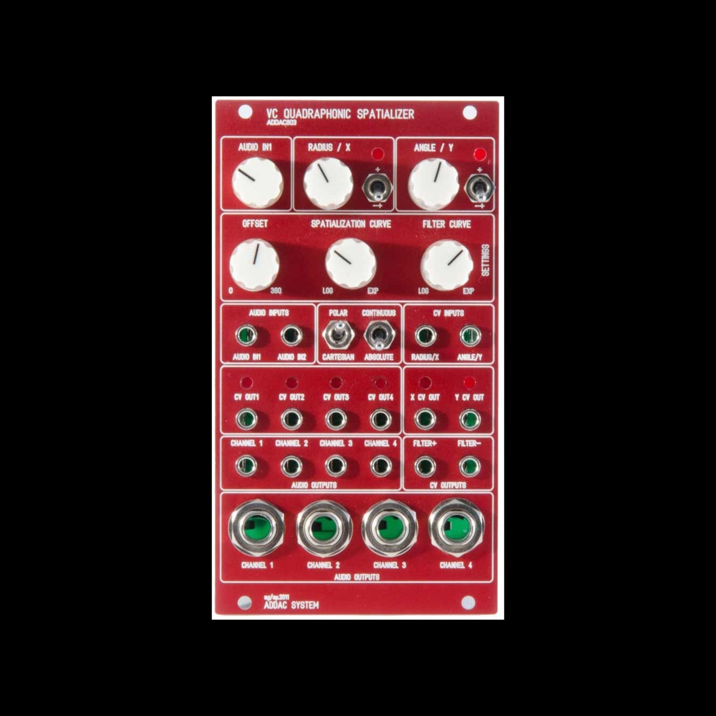 ADDAC System - ADDAC803 Quadraphonic Spatializer