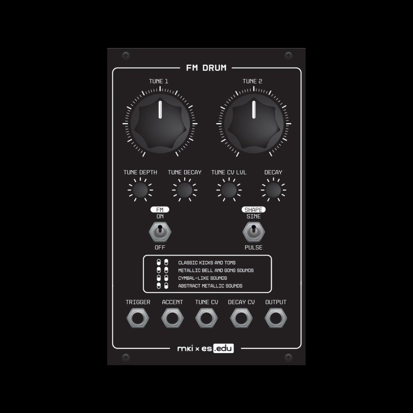 Erica Synths - EDU DIY FM Drum [DIY KIT]