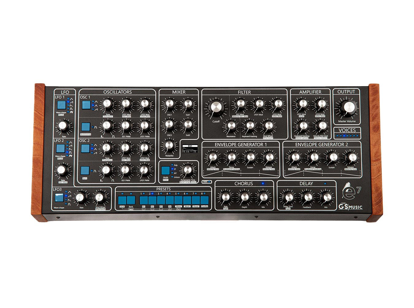 GS - e7 [Black / Blue]