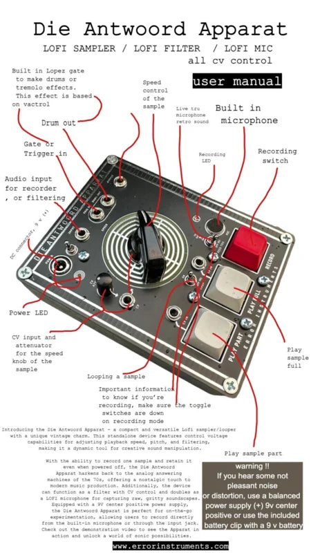 Error Instruments - Die Antwoord Apparaat